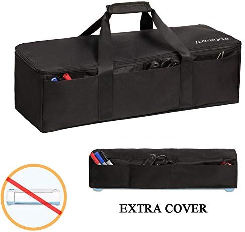 Die-Cutting Machine Carrying Bag Compatible with Cricut Explore Air and Maker, Light Weight and Foldable(Black)