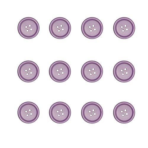Libiline 100pcs Resin Button Solid Color 4Holes