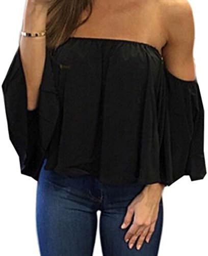FELACIA Women Blouse, Women's Fashion T-Shirt Tops Casual Off Shoulder Blouse Shirt Pullover