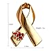 YAVONA Ribbon Poppy Brooches Pins for Hero Soldier Remembrance Day Gifts (Pack of 2)