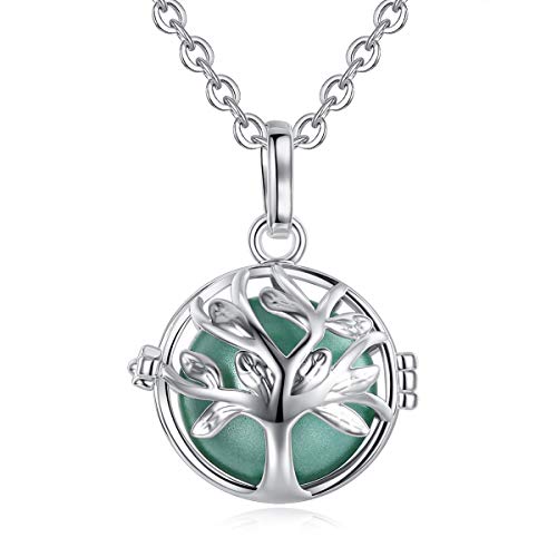 Baby Ball And Chain Costumes - EUDORA Harmony Bola Tree of Life 18mm Pendant Pregnancy Necklace with 30''