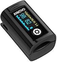 Pulse Oximeter for Heart Rate, Oxygen Saturation Monitor, Fingertip Sp02 Blood Oxygen Monitor, OLED Screen Display,...