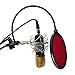 HDE Pop Filter for Mic, Microphone Filters Noise Reduction Mesh Shield Screen