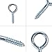 ECKJ Screw Eyes Zinc Plated Metal Eye Shape Screw Self Tapping Screws Includes 9 Sizes 191 Pieces