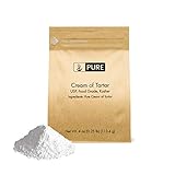 Cream of Tartar (4 oz.) by Pure Organic Ingredients, Highest Purity, Baking Additive, Non-GMO, Kosher, Gluten-Free, All-Natural, DIY Bath Bombs, Mess Free