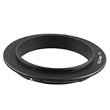 49mm Reverse Macro Lens Black Adapter Ring for Digital Camera