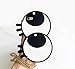 Miniko Big Eyes Case for iPhone 7 w/Crossbody Metal Chain, (TM) 3D Cute Funny Cartoon Soft Silicone Gel Back Cover Case for iPhone 7 Lovely Stylish Big Eyes Design for Teens Girls Women Kids