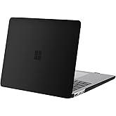 MOSISO Case Compatible with Surface Laptop 5/4/3 13.5 inch 2022 2021 2019 Release with Metal Keyboard (Models: 1951 & 1868), Protective Plastic Hard Shell Case Cover, Black