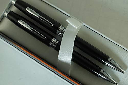 Cross Classic Executive Companion, Century II Silhouette Black Lacquer & Extremely Polished Appointments with Distinctive Cross Special Signature Mid Rings,Coventry Pen & 0.7MM Pencil Set. - Thumbnail 4