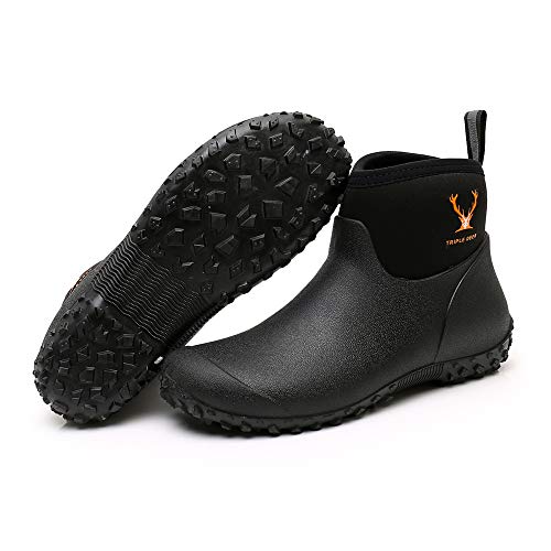 insulated ankle rain boots