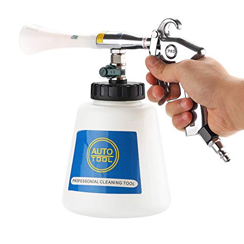 CPROSP Car Cleaning Gun Interior Washing Air Blow Gun Automotive Air Pulse Cleaning Equipment High Pressure Foamaster Nozzle Sprayer with 1L Foam Bottle - Thumbnail 3
