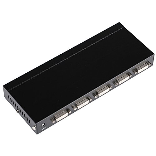 DVI Switch Box, 4 in 1 out DVI Selector for Laptop DVR DVI Port Devices, Support 1920x1440