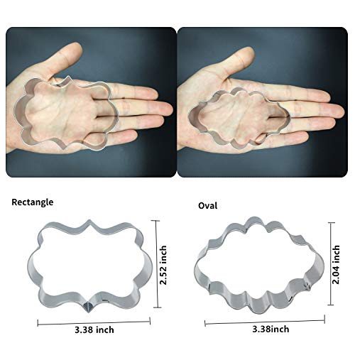 image for Bonropin Llama Cactus Plaque Frame Shaped Cookie Cutter Set(5 Pieces),