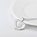 SILVER MOUNTAIN Two Tone 925 Sterling Silver Infinite Love Heart Pendant with CZ Necklace For Women, 18
