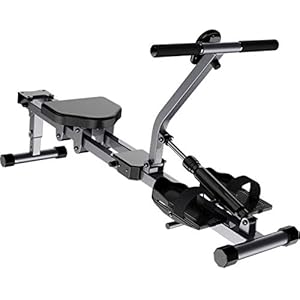 SYLOZ Rowing Machine Foldable, Rowing Machines for Home Use Indoor Rower Abdominal Fitness Equipment, 12 Resistance Adjustment, Lcd Display, Maximum Load 150kg, For Office, Balcony, Gym