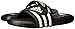 adidas Unisex Adissage Cloudfoam Slides Sandal, Black/White/Black, 7 US Men