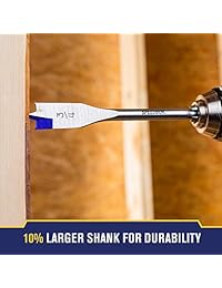 Irwin Tools 1792761 Speedbor juego de broca espada con acanaladura azul profesional con estuche de almacenamiento.