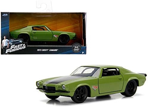 DIECAST 1:32 W/B - Metals - Fast & Furious - DOM'S 1973 Chevrolet Camaro F-Bomb (Green) 99521 by JADA
