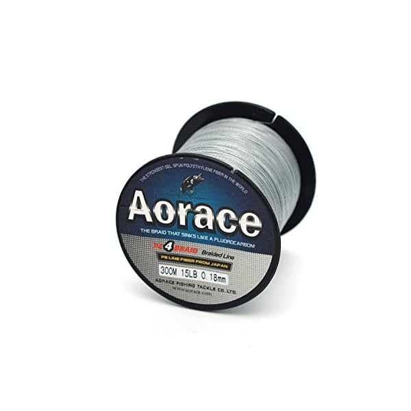 Aorace-Braided-Line-Grey-Color-Braided-Fishing-Line-4-Strands-Braid-Fishing-Line-8Lb-100Lb-Super-Strong-Braid-Line-PE-Line-Spool-100M-1000M