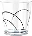 Corelle Coordinates Simple Lines Acrylic Square Rock Glasses, 14-Ounce, Set of 6