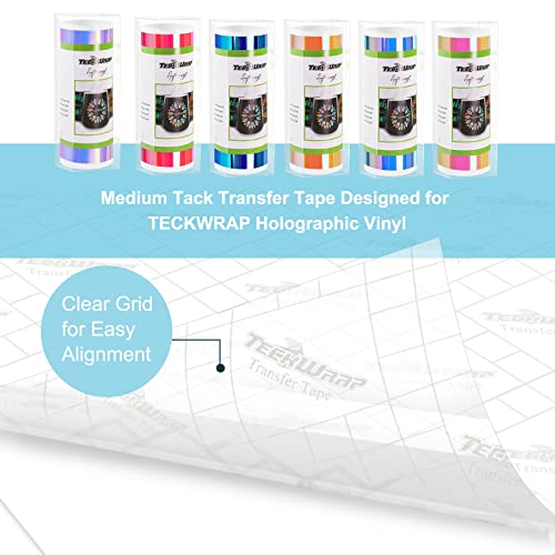 TECKWRAP Vinyl Transfer Paper 5.5" x 10 FT Transfer Tape for Smart