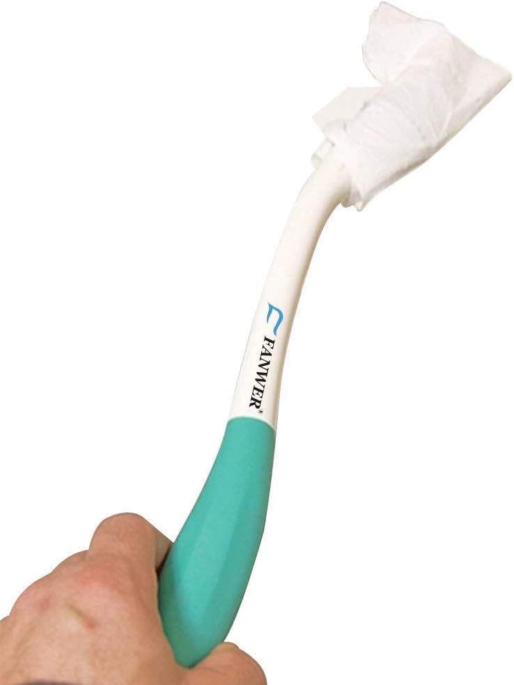 Fanwer Bottom Buddy Toilet Aids for Motion Assistance Long Reach Comfort Wiper Extends Your Reach Over 15" Grips Toilet Paper or Pre-Moistened Wipes: Health & Personal Care