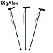 BigAlex Walking Cane,Adjustable Walking Cane,Flexible,Lightweight,Adjustable, Portable Hand Walking Stick - Balancing Mobility Aid - Sleek, Comfortable T Handles for Men for Women(Black)