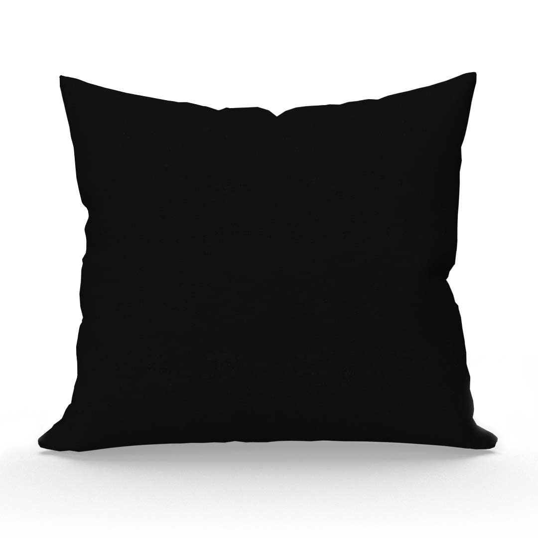 Soleil d'ocre, Pillowcase, Cotton, 57 Threads, Black, 63 x 63 cm