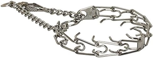 Herm Sprenger German Shorthaired Pointer Pinch Collar Chrome Plated with Swivel and Small Quick Release Snap Hook - 50106 (02) 1/8 inch (3.25 mm) - Size 23 inch (58 cm)