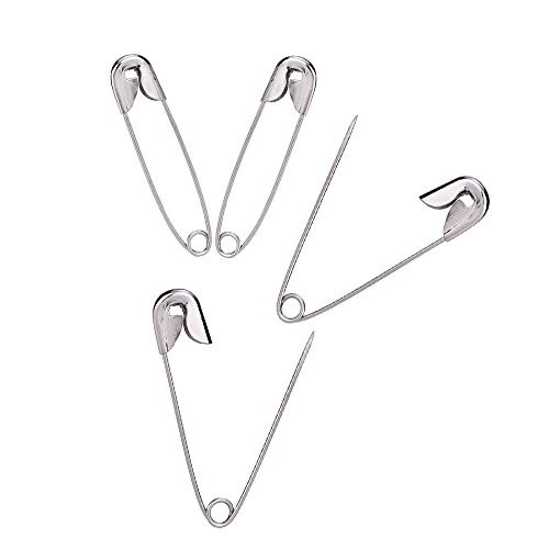 Dealglad Exquisite Small 19mm Metal Sewing Clothing Accessories Trimming Fastening Safety Pins (Silver, 1000Pcs)