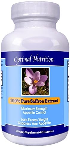 Saffron Extract Premium 100% Pure Maxium Strength Natural Appetite Suppressor Effective For Weight Loss 88.25mg Per Capsule 60 Capsules