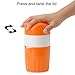 OKAYMART Citrus Juicer Orange Squeezer, Manual Juicer,Hand Juicer,Orange Juicer with Strainer and Container, for Lemon,Orange,Lime,Citrus (Orange)