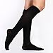 DAS Leben Graduated Compression Performance Socks for Medical Shaping and Blood Circulatory & Anti-Varicosity, Moderate Pressure Compression Stockings (No missing toe) for Men & Women-1 Pair Black