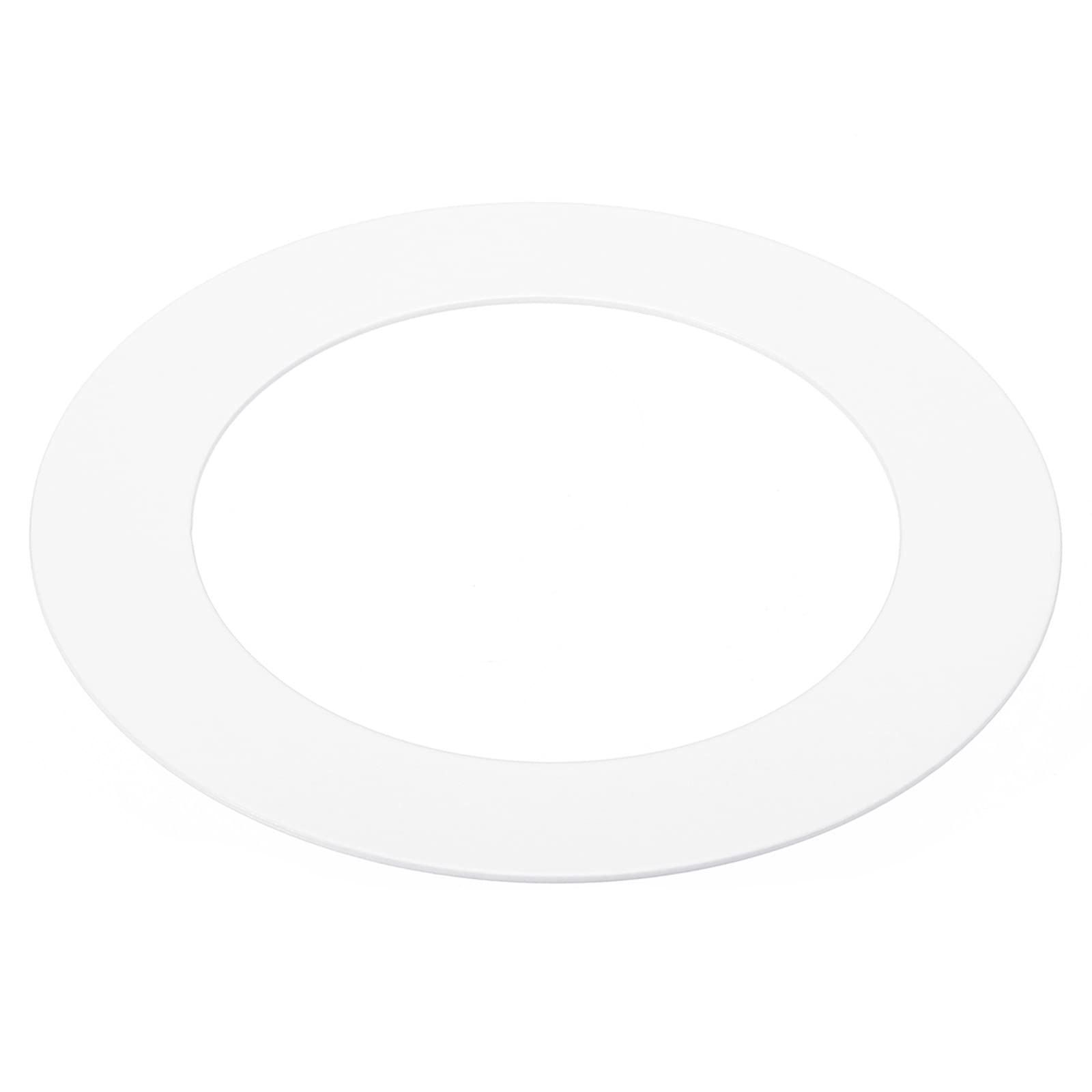 PATIKIL 2.6" ID 3.8" OD Light Trim Ring, White Goof Ring Matte Circular Light Cover Lighting Fixture for Ceiling Wall Recessed Can Downlights