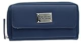 Kenneth Cole Reaction Women's Urban Organizer Large Clutch W/ Logo (SAFFIANO MARINA)