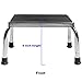 PCP Medical Step Stool with Non Slip Ribbed Rubber Platform, Lightweight Footstool for Seniors and Patients, Chrome