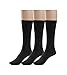 Silky Toes Women's Diabetic 3Pk Premium Soft Non-Binding Cotton Dress Socks (10-13, Black -3 Pairs)