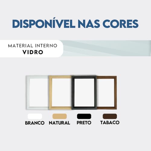 Porta-Retrato Vazado Fundo 15x21 Design Moderno e Elegante para Decorar sua Casa ou Escritório (Tabaco)