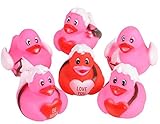 24 Valentine Cupid rubber duckies ducks - 2 inch
