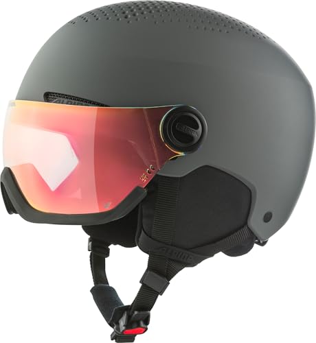 Alpina Arber Visor – Safe and lightweight ski helmet for adults Alpina visor, optimal shock absorption, coffee grey, L (58-62)