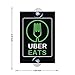 KOKY Uber Eats Sign Removable Decals Help Your Passengers to Identify You Car for Rideshare Car