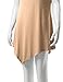 TWINTH Womens Short Sleeve V-neck Handkerchief Hem Loose Fit Long Tunic Top with Plus Size