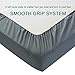 Shilucheng Queen Size 6-Piece Bed Sheets Set Microfiber 1800 Thread Count Percale 16 Inch Deep Pockets Super Soft and Comforterble Wrinkle Fade and Hypoallergenic(Queen, Dark Grey)