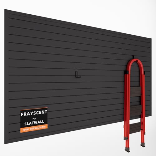 Photo 1 of Slat Wall Paneling Garage Slat Wall Storage Systems, Slatwall Panels 4x8 ft Peg Board Tool Organization