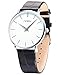 SINOBI White Big Dial Men's Lady Women Unisex Leather Quartz Sport Wrist Watch Gift SNB011