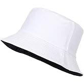 100% Cotton Bucket Hat White