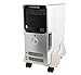 IO CREST Mobile Desktop Tower Computer Floor Stand Rolling Caster Wheels with Support Walls and Adjustable Width from 6