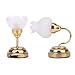 Gold Wing 1:12 Dollhouse Miniature LED Ceiling Lamp Model