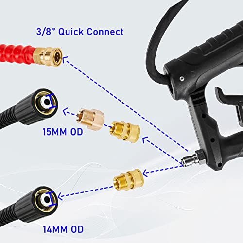 M MINGLE Telescoping Pressure Washer Wand, 20 Feet Aluminum High Power