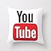 Buy Premium Quality Personalized Cushion Covers Printed With Youtube Logo Made In UK